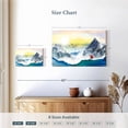 thumbnail image 4 of Elephant Stock Blazing Tree And Abstract Mountain Wall Art - Horizontal Canvas Wall Art - Living Room Wall Decor - Abstract Canvas - Beige And Yellow Decor - 12" x 8", 4 of 8