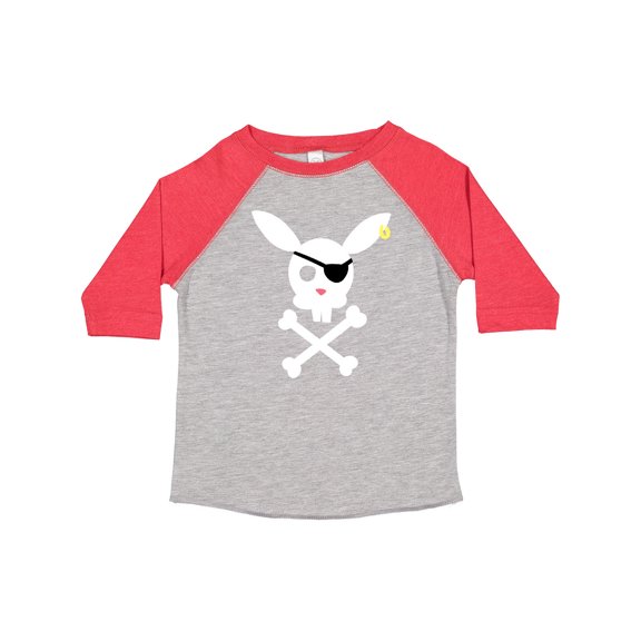 Inktastic Cute Easter Pirate Bunny with Eyepatch and Earring Boys or Girls Toddler T-Shirt