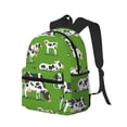 thumbnail image 2 of Picia Cows With Calfs Green Large Capacity Backpack Classic Style Backpack Casual Backpack Water-Resistant School Work Travel Outdoor Backpack, 2 of 8