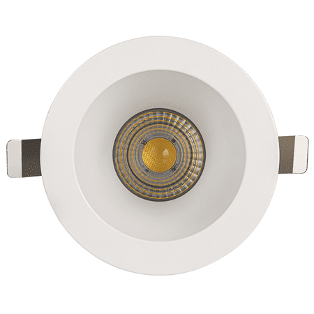 

Perlglow 4 inch Round Deep High Lumnes Downlight Luminaire White Smooth LED Recessed Light Fixtures 5CCT.