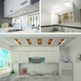 thumbnail image 5 of Bombilla LED GX53 9W, Blanco Frío 6000K, 120°, equivalente a lámpara CFL GX53 15W-18W, 900LM, No regulable, Foco LED empotrable para muebles de cocina/techo/gabinete, juego de 4, 5 of 5