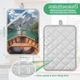 thumbnail image 6 of Yayeee Pot Holders Kitchen Heat Resistant with Pocket 7"x9.8" Cotton Oven Cooking Hot Pads, Lake, 6 of 7