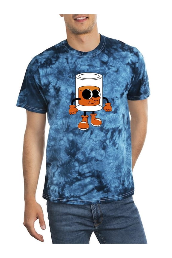 Toon Style Glass W Beverage. Tie Dye Crystal Men -Image by Shutterstock, Male Medium