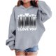 thumbnail image 1 of Sudadera con capucha y estampado de corazón de San Valentín, sudadera de manga larga para niños y niñas, chaqueta para niñas de talla mediana y grande., 1 of 7