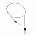 thumbnail image 3 of Candado de seguridad para bicicleta y scooter con cable de acero interno y plástico externo (plateado), 3 of 14
