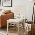 thumbnail image 6 of Spring Floral Chair Back Covers, Removable Chair Covers for Dining Chairs Set of 4, Washable Chairs Slipcovers Back Seat Protector for Wedding Party 19"x20", 6 of 9