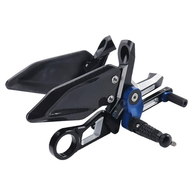 Juego de clavijas de pie ajustables, pedales resistentes de fácil instalación para BMW S1000rr Negro