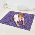 thumbnail image 2 of Purple Leopard Print Blanket,Comfortable Soft Flannel Throw Blanket,All Season,Warm Lightweight Blankets for Sofa Bed Couch Living Room Chair,30"x40", 2 of 4