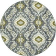 thumbnail image 1 of Unique Loom Extérieur Moderne Abstrait Cool Couleur Tapis 8' x 8' Rond Bleu/gris, 1 of 1