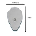 thumbnail image 3 of Grandes Électrodes TENS/EMS Réutilisables Lot de 20 / Remplacement jusqu'à 25 Utilisations pour Unités Med X, 3 of 4