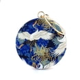thumbnail image 6 of Womens Evening Bag Clutch Purse Luxury Handbag Embroidery Wedding Bag Crane-Print Small Round Evening Bag,Blue, 6 of 16