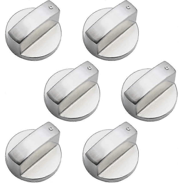 Perillas de control universales de metal para estufa de gas (6 mm), 6 unidades, para cocina, horno, vitrocerámica, s20241224258
