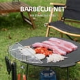 thumbnail image 3 of Bewildely Parrilla Parrilla Acero inoxidable Barbacoa Picnic Cocinar Freír Aceite al vapor Estante Red portátil Lavable Reutilizable Tablero Malla Cocina y Comedor 26x8.5cm Bewildely HA070698-01, 3 of 6