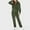 Army Green, variant on Comfy Soft Fleece Warm Pajamas for Women One Piece Solid Long Sleeve Jumpsuit 2024 Casual Hooded Onesie Rompers S-5XL