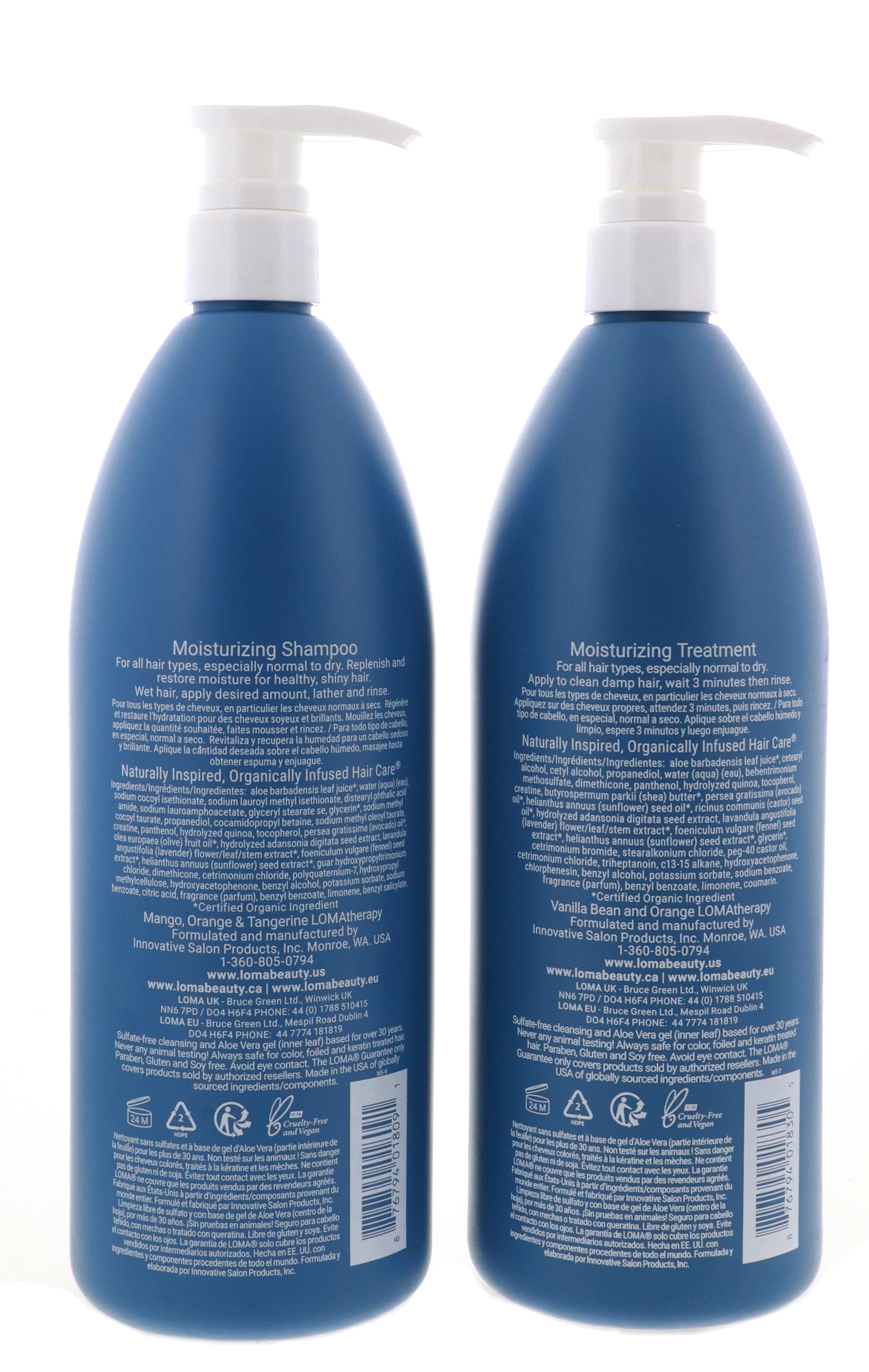 Loma Hair Care Moisturizing Shampoo & Treatment Duo