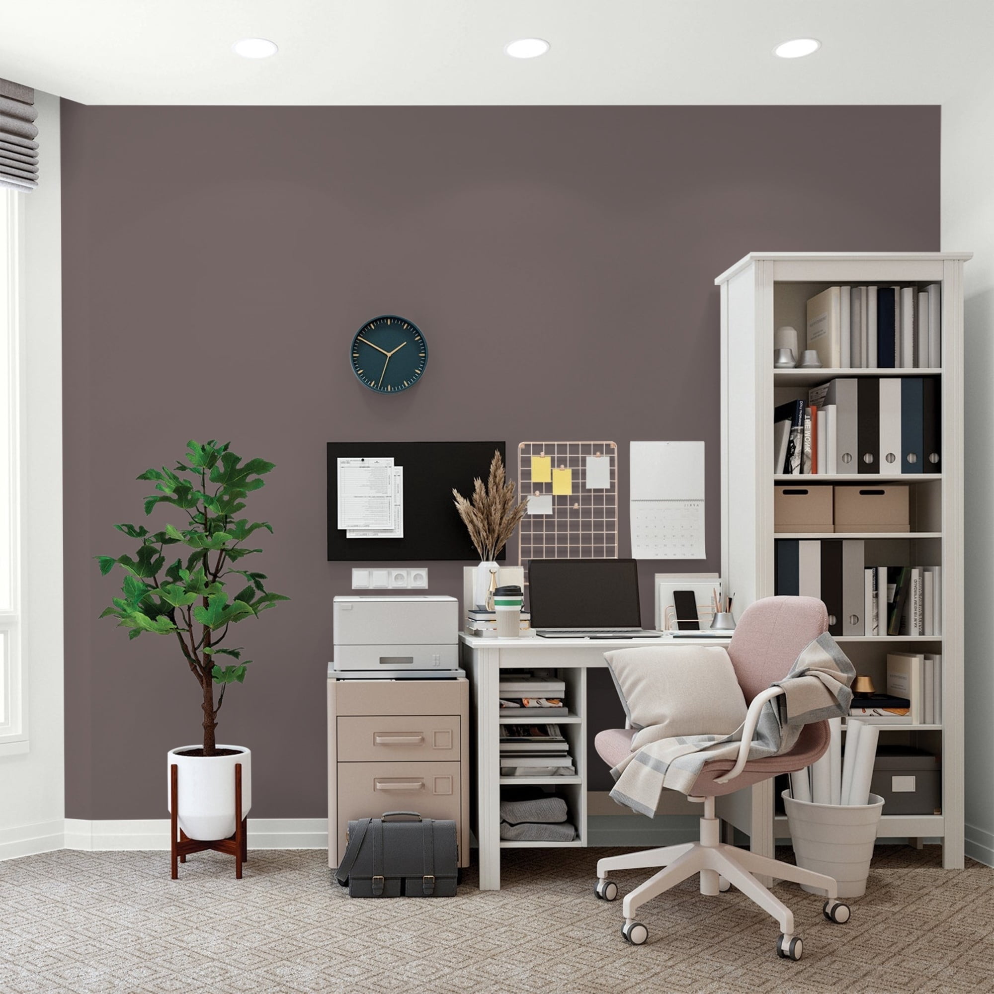 Glidden HEP Eagle Eye / Brown, Flat Interior Paint with Primer, 1 Quart