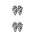 thumbnail image 3 of Pendientes Qarigey con estampado de leopardo joyería elegante para mujer Tipo 3 2piezas, 3 of 6
