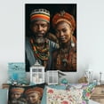 thumbnail image 2 of Designart "Tribes Ashanti African Ghana II" African Tribes Metal Wall Art Prints, 2 of 5