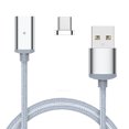 thumbnail image 3 of 1M Magnetic Nylon Braided USB Cable Charger for Various Port Smart Phone （type-c）Pink, 3 of 8