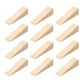 thumbnail image 1 of Uxcell 12Pcs Tope de Puerta de Madera, 5.91" x 1.57" x 1.57" Cuñas de Puerta de Madera Sólida Antideslizantes Bloques de Tope de Puerta para Sillas Caning Oficina en Casa Piso, 1 of 7