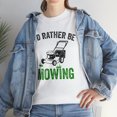 thumbnail image 7 of I'd Rather Be Mowing Shirt, Funny Lawn Mower Tee, Gift For Dad - ID: 514, 7 of 7