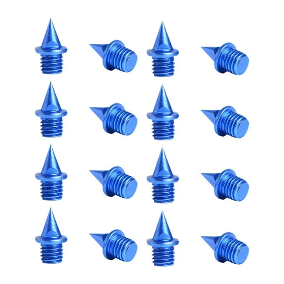 yotijay 16Pcs Track and Field Running Spikes Track Shoe Spikes Sturdy Lightweight Adults Blue