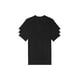 thumbnail image 1 of Camiseta Calvin Klein de algodón elástico, 3 unidades, cuello en V, color negro, 1 of 5