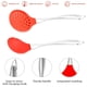 thumbnail image 3 of Juego de utensilios de cocina de acero inoxidable de silicona, utensilio de cocina con cabeza de silicona flexible de 2 piezas, 3 of 5