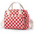 thumbnail image 1 of Sac à Lunch Mignon pour Femmes, Boîte à Lunch Isolée en Velours Côtelé pour le Travail, Sac à Lunch Réutilisable pour Voyage, 1 of 6