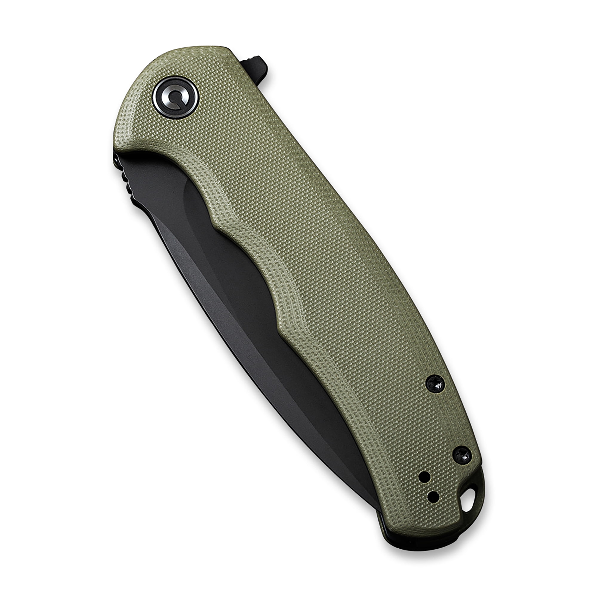 CIVIVI Praxis Pocket Folding Knife 3.75" 9Cr18MoV Blade, OD Green G10 Handle C803F