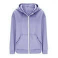 thumbnail image 6 of QUINDOS Sweatshirts for Women Zipper Hooded Long Sleeve Lightweight Athletic Fall Jackets for Women 2024, 6 of 6