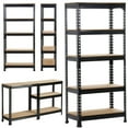 thumbnail image 4 of Alden Design 3 Pack 5 Tiers Metal Storage Shelf, Black, 4 of 8