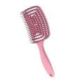 thumbnail image 1 of Cepillo para el cabello Detangle Cepillo para el cabello con ventilación curvada de secado rápido para peluquería Rosa Yuyangstore Cepillo de pelo ventilado, 1 of 8