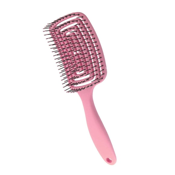 Cepillo para el cabello Detangle Cepillo para el cabello con ventilación curvada de secado rápido para peluquería Rosa Yuyangstore Cepillo de pelo ventilado