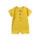 Birdeem Toddler Baby Girls Boys Short Sleeve Solid Color T-Shirt Jumpsuit Romper - image 1 of 4