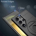 thumbnail image 5 of JiaheCover for Samsung Galaxy S24 Ultra Case with Ring Holder, Shockproof Hard PC Matte Scratchproof Magnetic Kickstand Case for Galaxy S24 Ultra,Black, 5 of 7
