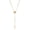 Gold, variant on Stainless Steel 18K Gold Plated Beaded Rosary Heart and Cross Necklace