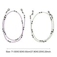 thumbnail image 3 of 2 Pcs Chaînes de Lunettes pour Femmes Chaîne de Sangle de Lunettes Chaîne de Support de Lunettes, 3 of 8