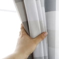 thumbnail image 4 of Cortina semitransparente Cortina de gasa para ventana, cortina divisoria de habitación para balcón de dormitorio, 100x250 cm, gris, 1 pieza Advancent LF0161-05B, 4 of 7