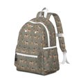 thumbnail image 2 of German Shepherd Dog and Footprint Backpack for School,Cute School Bag,Schoolbag with Adjustable Shoulder Straps & Padded Back,13.4"x11"x4.7", 2 of 6