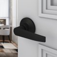 thumbnail image 2 of Lara Door Lever Black Passage Door Handle 6 Pack by Villar Home Designs, 2 of 8