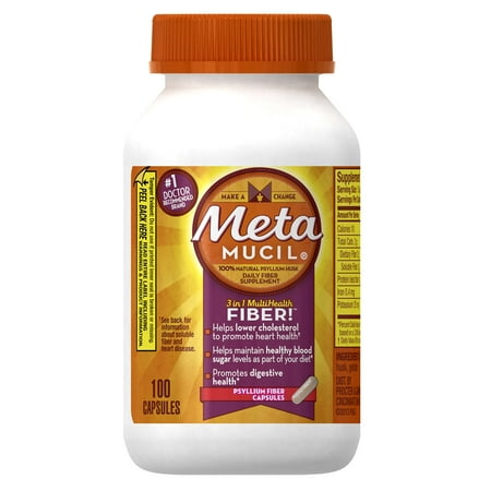 Metamucil Multi-Health Fiber Capsules by Meta, 100 capsules