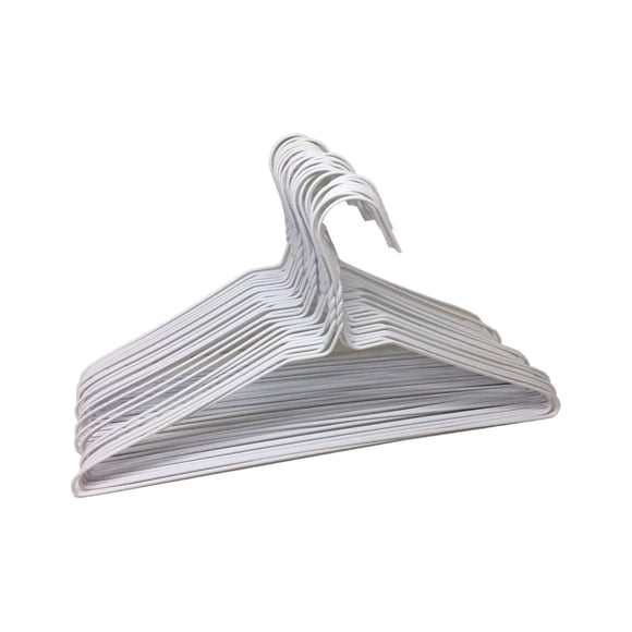 Paquete de 30 perchas de alambre de acero y metal para abrigos que se sequen por goteo