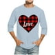 thumbnail image 1 of Blusas y camisas de manga larga con cuello redondo para hombre, blusa informal con cuello redondo y manga corta, blusa estampada de poliéster para hombre., 1 of 3