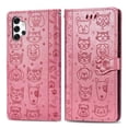 thumbnail image 1 of Funda Cartera FOXDOCK para Samsung Galaxy A32 5G , Flip PU con Relieve de Gatos y Perros, Tarjetero y Soporte, 1 of 6