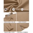 thumbnail image 4 of COOFANDY Mens Casual Shirt Long Sleeve Button Down Untucked Shirts Dress Shirt, 4 of 6