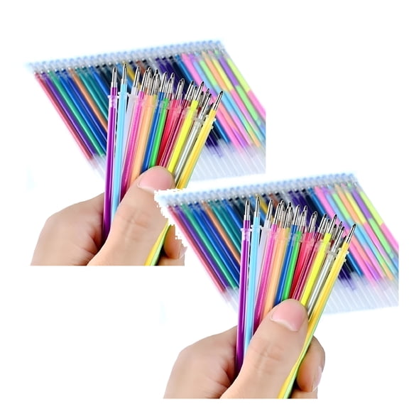 CCOCC 2-Pack 48-Color Gel Pen Set,Gel Pen Refills Suitable for Adult Coloring Books,Drawing,and Writing