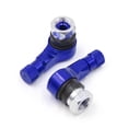 thumbnail image 1 of 2Pcs Azul 90 Grados Ángulo Anti-Fuga Vástago Válvula Sin Cámara con Casquillo para Moto, 1 of 1