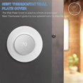 thumbnail image 4 of For 2020 Nest Thermostat Nest Thermostat Bracket Siding Cover Silicone Siding Cover Thermostat Back Plate (White), 4 of 5