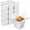 White 8oz-50, variant on Fit Meal Prep 8 oz Chinese Take Out Boxes - 3 x 2.5 Plain White Paperboard Food Containers, Leak and Grease Resistant Pint Size Asian Rectangle To Go Boxes, Candy Buffet Box and Party Favors, 50 Pack
